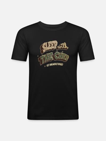 Sjove citater kokke hat sous kok chefejer ordsprog - Herre Slim Fit T-Shirt - sort
