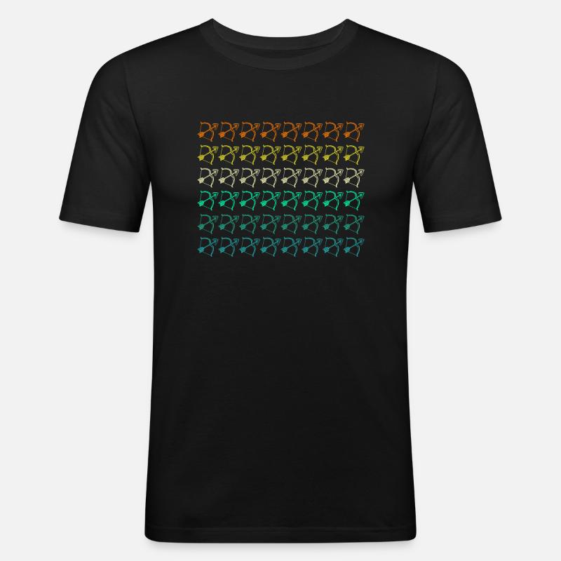 Bogenschütze Bogenschießen - Männer Slim Fit T-Shirt - Schwarz