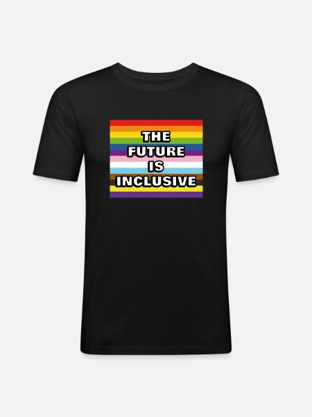 THE FUTURE IS INCLUSIVE - Men's Slim Fit T-Shirt - black