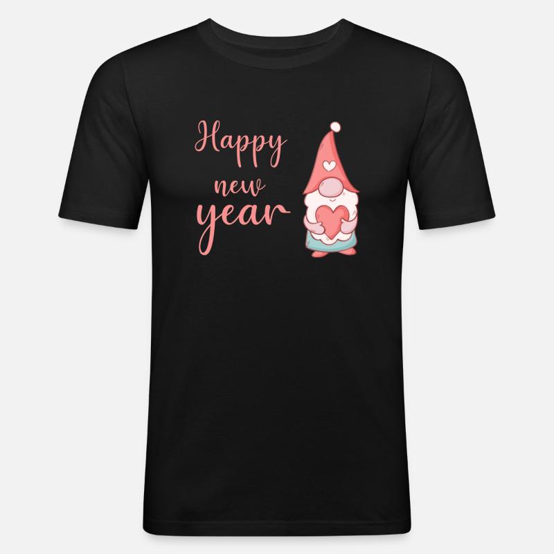Elf - Männer Slim Fit T-Shirt - Schwarz