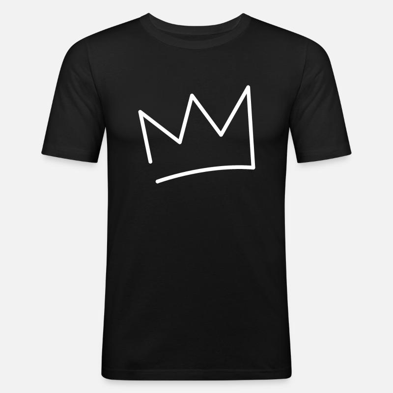 Krone - Männer Slim Fit T-Shirt - Schwarz