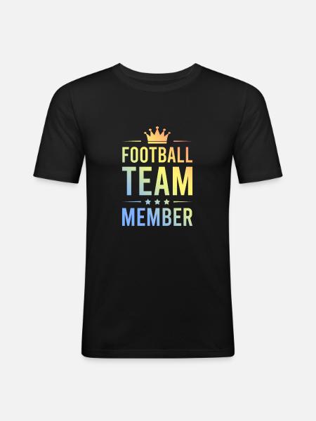 Football Team Bunt - Men's Slim Fit T-Shirt - black