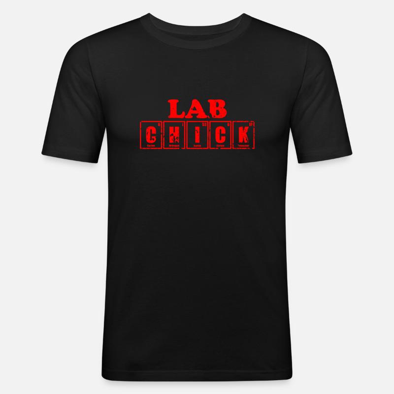 chem. Elemente - Männer Slim Fit T-Shirt - Schwarz