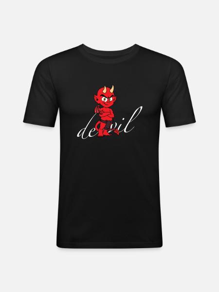 Little Devil - Men's Slim Fit T-Shirt - black