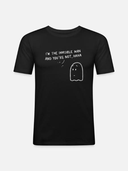 Invisible man - Men's Slim Fit T-Shirt - black