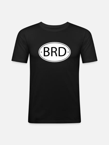 FRG - Germany - Men's Slim Fit T-Shirt - black