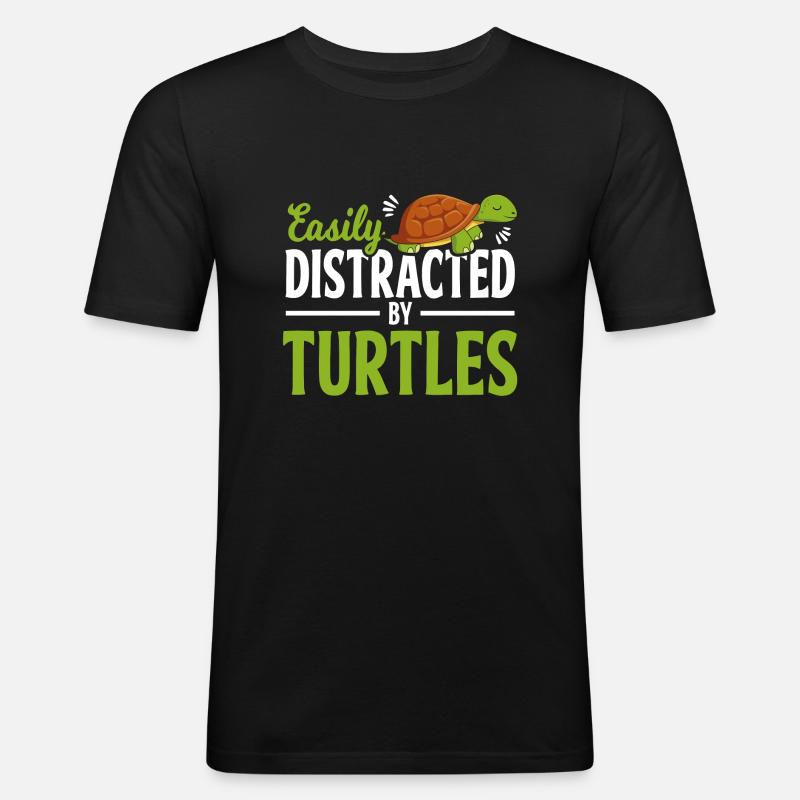 Turtle And Turtle - Men's Slim Fit T-Shirt - black