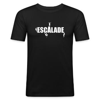 Men's Climbing - Men's Slim Fit T-Shirt - black - Front - Nik (191cm)