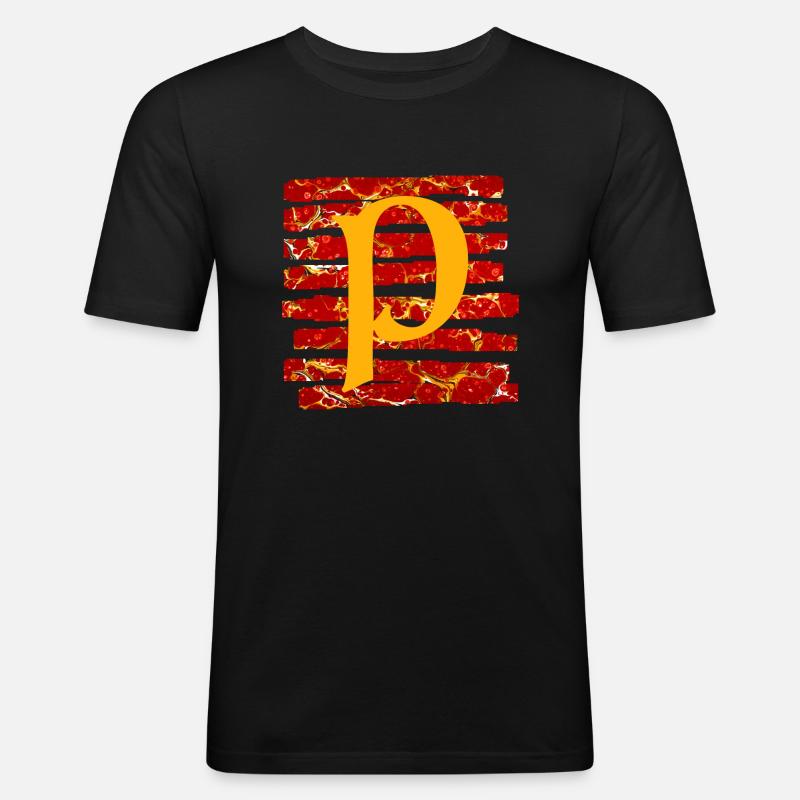 Stripes E 232 P - Men's Slim Fit T-Shirt - black