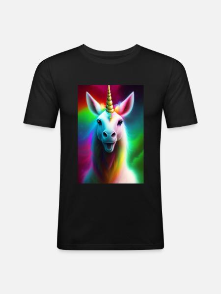 Unicorn - Men's Slim Fit T-Shirt - black