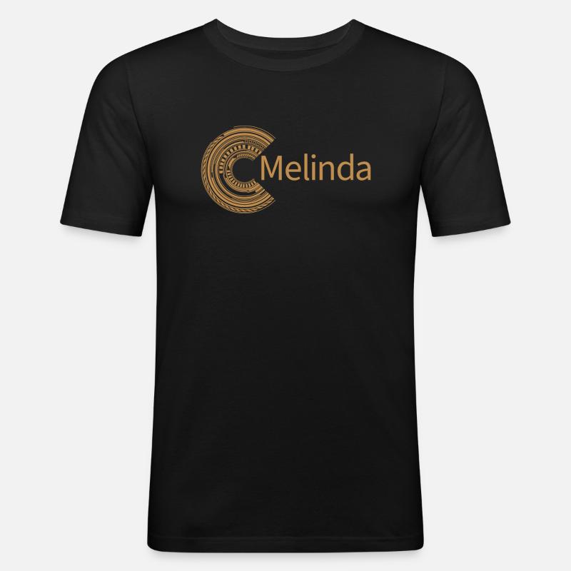 Für Melinda - Männer Slim Fit T-Shirt - Schwarz