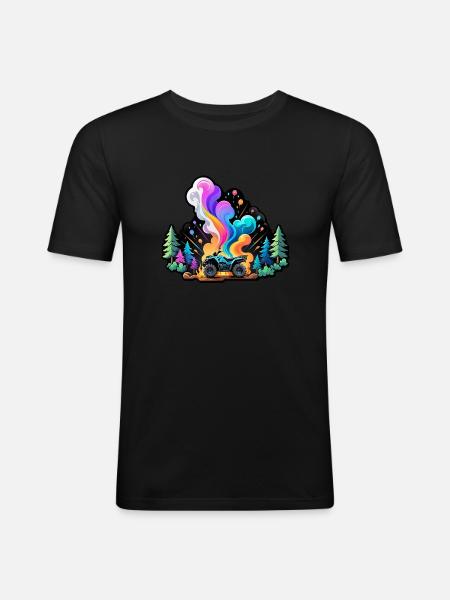 Quad & Off-Road - Men's Slim Fit T-Shirt - black