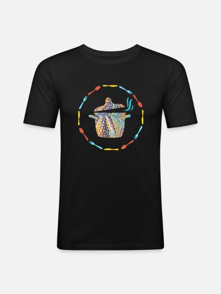 Pot E 120 - Men's Slim Fit T-Shirt - black