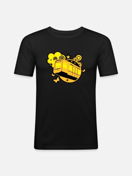 Monorail - Men's Slim Fit T-Shirt - black