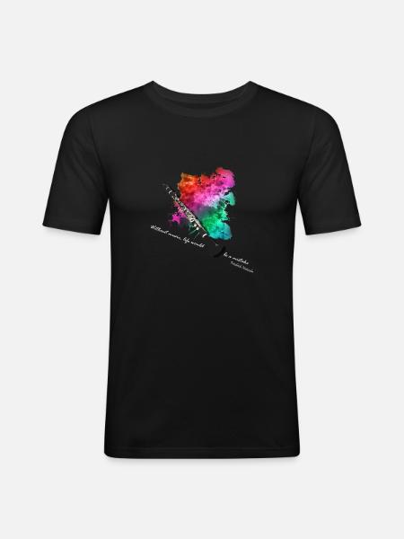 clarinet - Men's Slim Fit T-Shirt - black