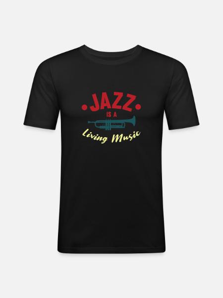 jazz - Men's Slim Fit T-Shirt - black
