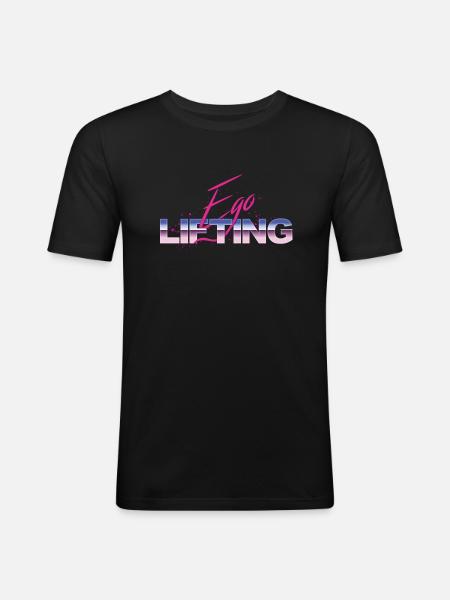 Ego Lifting Fun Training - Men's Slim Fit T-Shirt - black