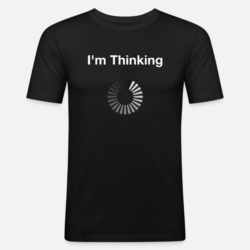 Programmierer Softwareentwickler Coder Sprüche - Männer Slim Fit T-Shirt - Schwarz