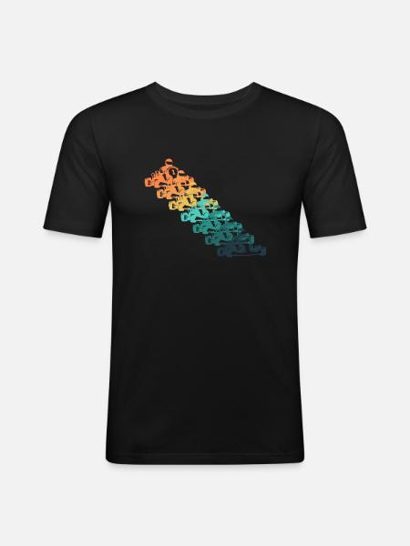 Retro Karting - Men's Slim Fit T-Shirt - black