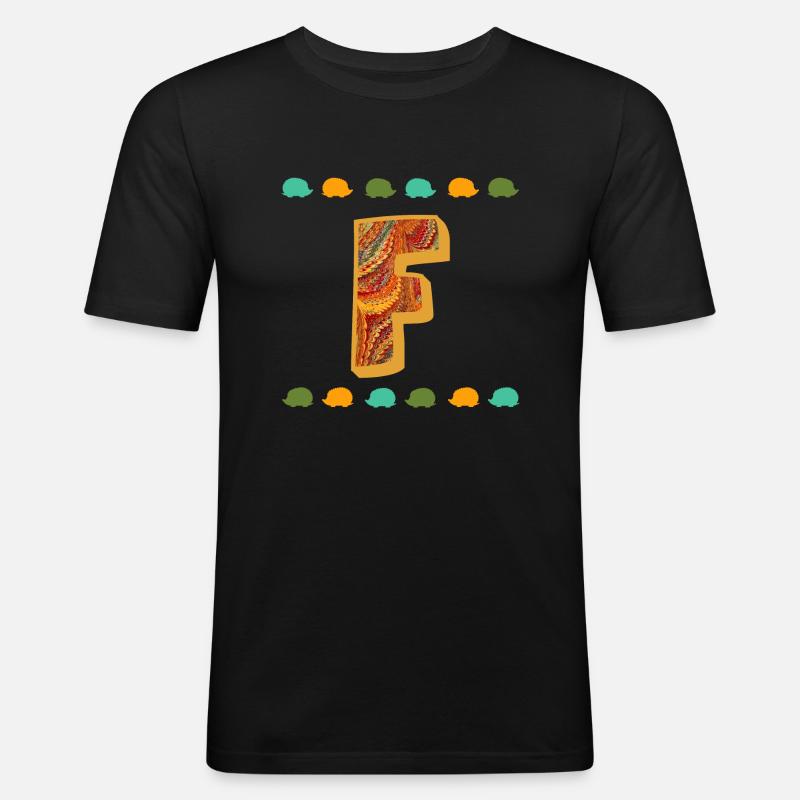 Hérisson E 22 F - T-shirt près du corps Homme - noir