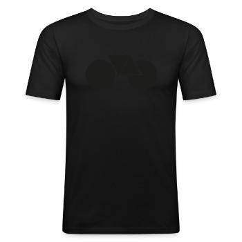 hip rate - Men's Slim Fit T-Shirt - black - Front - Nik (191cm)