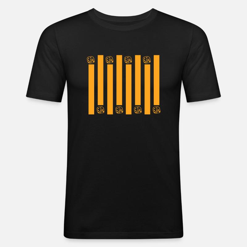 boardgame chess backgammon game night - Männer Slim Fit T-Shirt - Schwarz