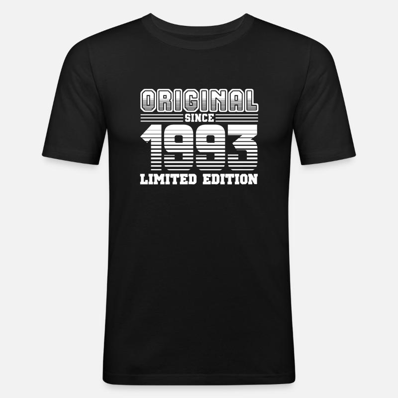 1993 - Männer Slim Fit T-Shirt - Schwarz
