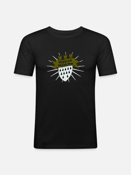 Kölsch fille - T-shirt près du corps Homme - noir