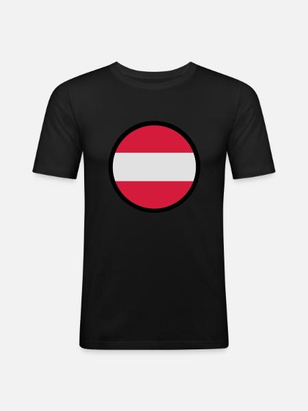 Marked By Austria - Men's Slim Fit T-Shirt - black
