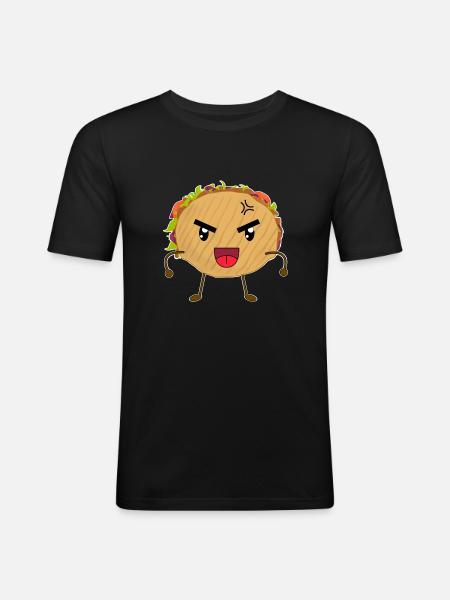Sweet Cute Döner Funny - Men's Slim Fit T-Shirt - black