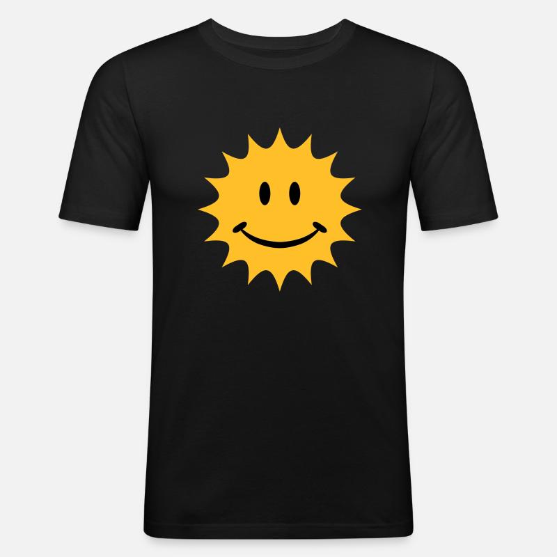sun - Männer Slim Fit T-Shirt - Schwarz