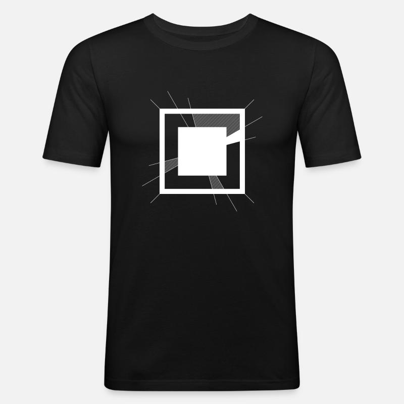 Abstract 2 - Männer Slim Fit T-Shirt - Schwarz