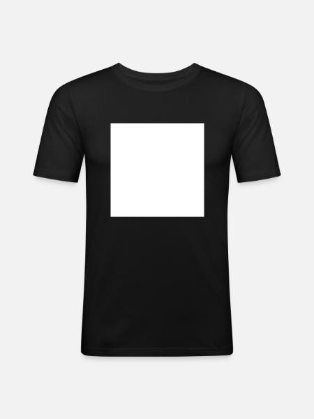 Square - Men's Slim Fit T-Shirt - black