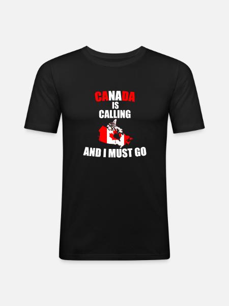 Canada - Men's Slim Fit T-Shirt - black