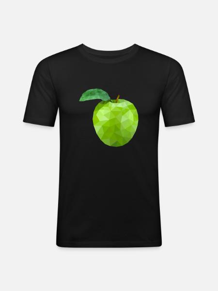 apple - Men's Slim Fit T-Shirt - black