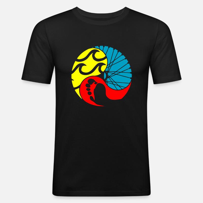 Triathlon - T-shirt près du corps Homme - noir