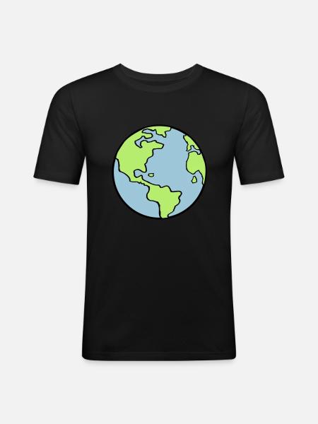 erde_002 - Men's Slim Fit T-Shirt - black