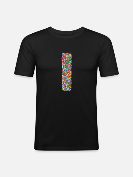 I - Men's Slim Fit T-Shirt - black