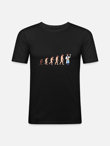 Evolution dentist Funny gift idea - Men's Slim Fit T-Shirt - black