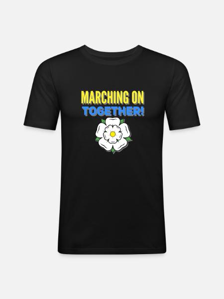 Leeds yorkshire - Men's Slim Fit T-Shirt - black