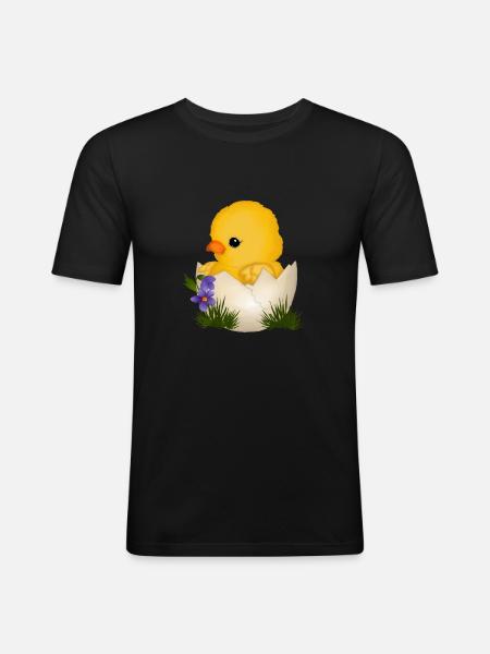 Baby Chick - Men's Slim Fit T-Shirt - black