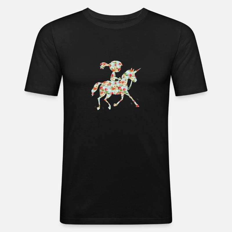 Ponypilot - Männer Slim Fit T-Shirt - Schwarz