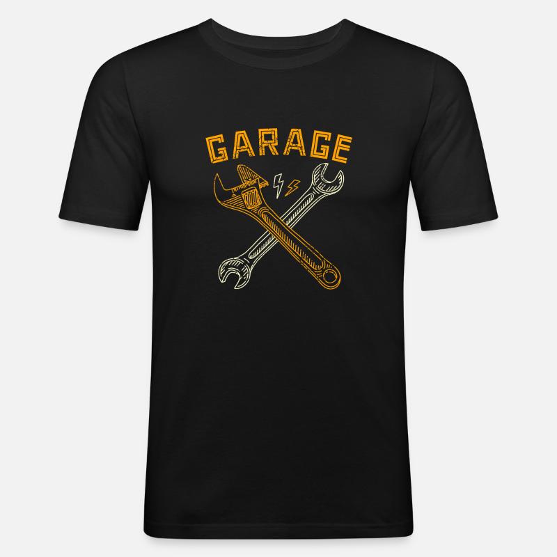 Garage Tools Key Workshop - Men's Slim Fit T-Shirt - black