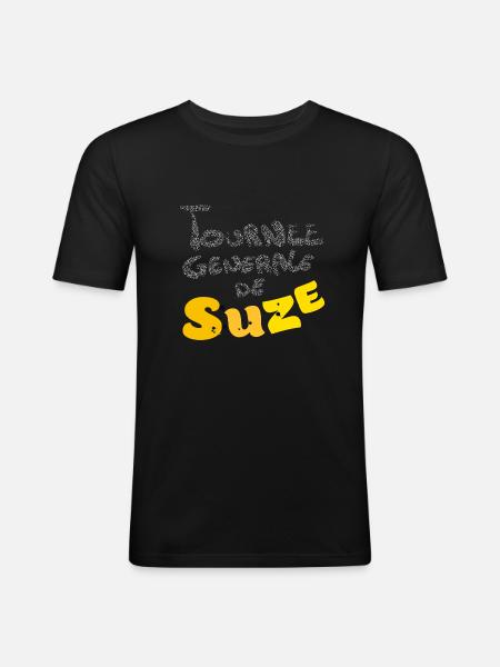Suzee funny - T-shirt près du corps Homme - noir