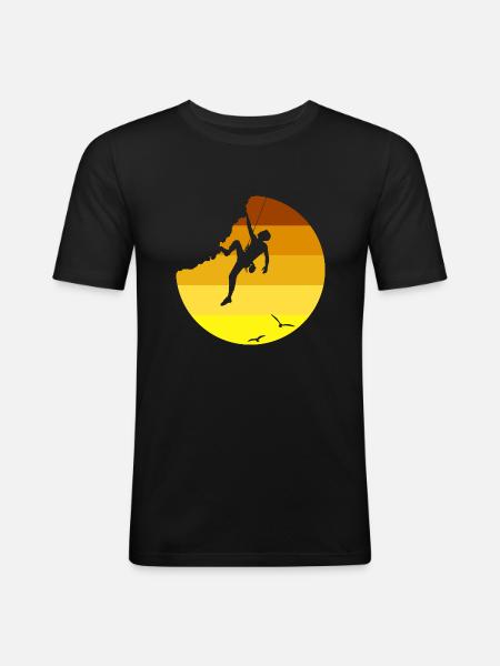 Escalade - T-shirt près du corps Homme - noir