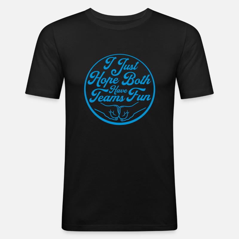 Both Teams Have Fun - Männer Slim Fit T-Shirt - Schwarz