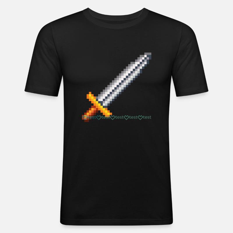 test design sprd 8 1 - Männer Slim Fit T-Shirt - Schwarz