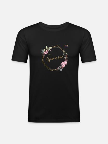Design by Gerbe de bébé - Männer Slim Fit T-Shirt - Schwarz