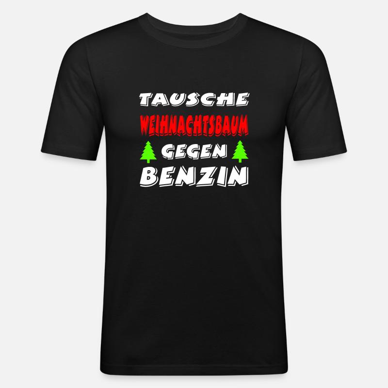 Auto - Männer Slim Fit T-Shirt - Schwarz