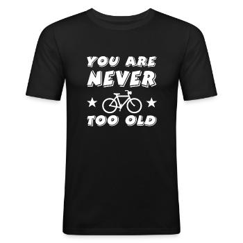 Bicycle - Men's Slim Fit T-Shirt - black - Front - Nik (191cm)